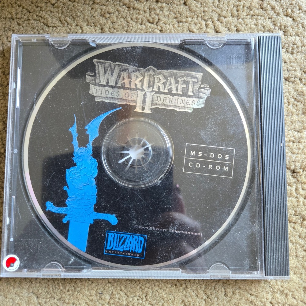 Warcraft II Tides of Darkness PC 1995 Blizzard MS-DOS CD-ROM Vintage Retro Game